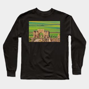 Volubilis Arch & Countryside. Long Sleeve T-Shirt